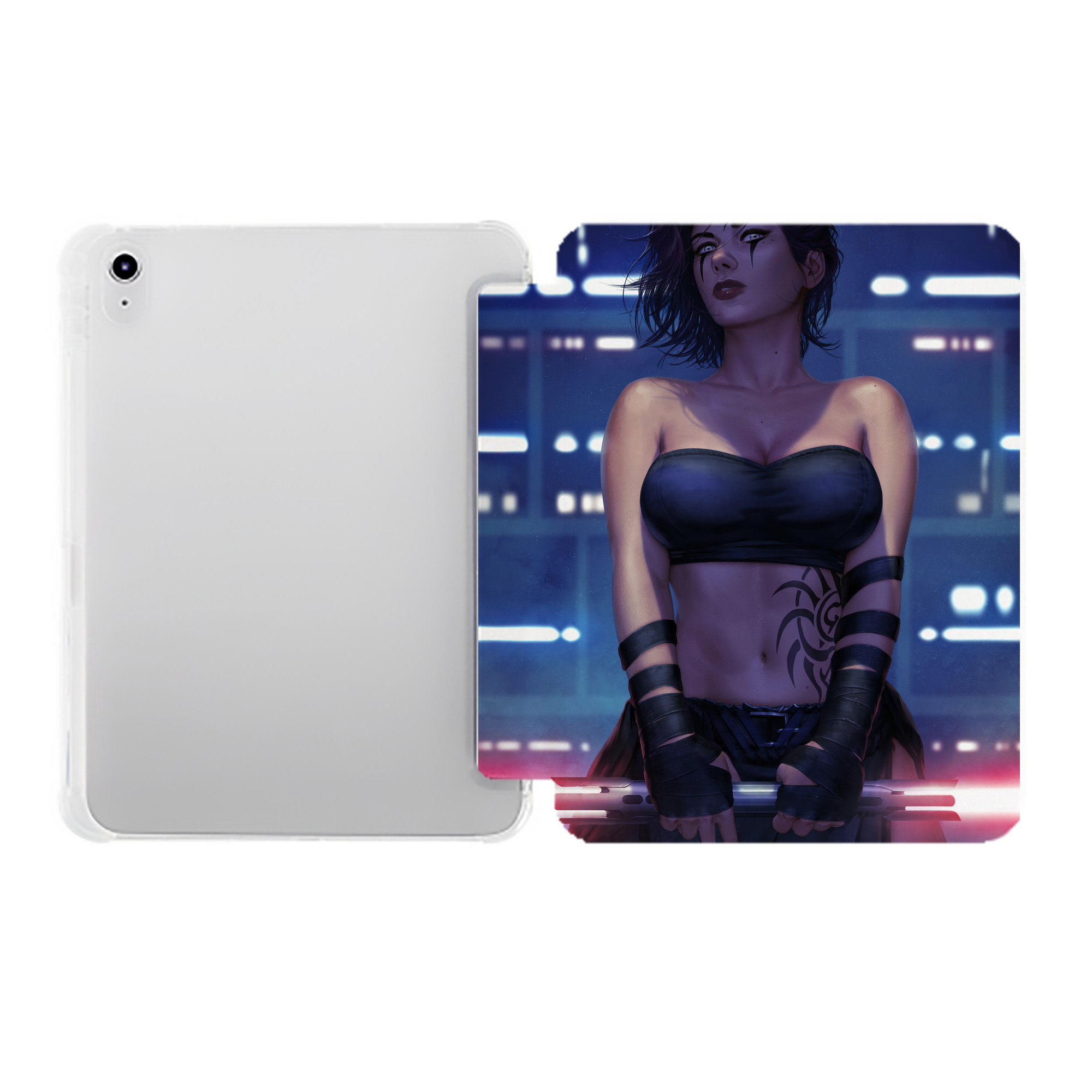 （画像用） スター・ウォーズ Star Wars IPad ケース ペン収納付き 三つ折りスタンド PUレザー×シリコン 対応機種9.5/10.5/10.9インチ